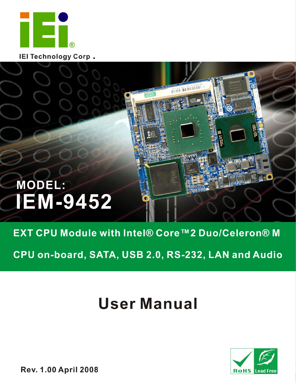 IEI Integration IEM-9452 User Manual | 172 pages