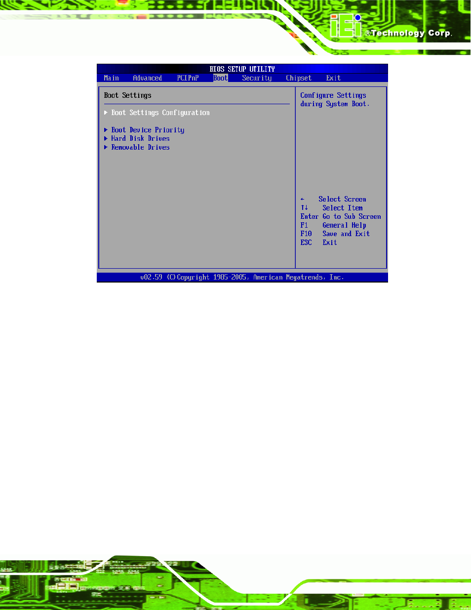 1 boot settings configuration | IEI Integration IEM-9452 User Manual | Page 101 / 172