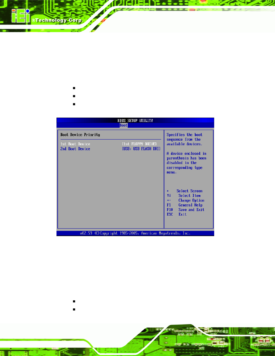 2 boot device priority, 3 hard disk drives | IEI Integration IEM-9452 User Manual | Page 104 / 172
