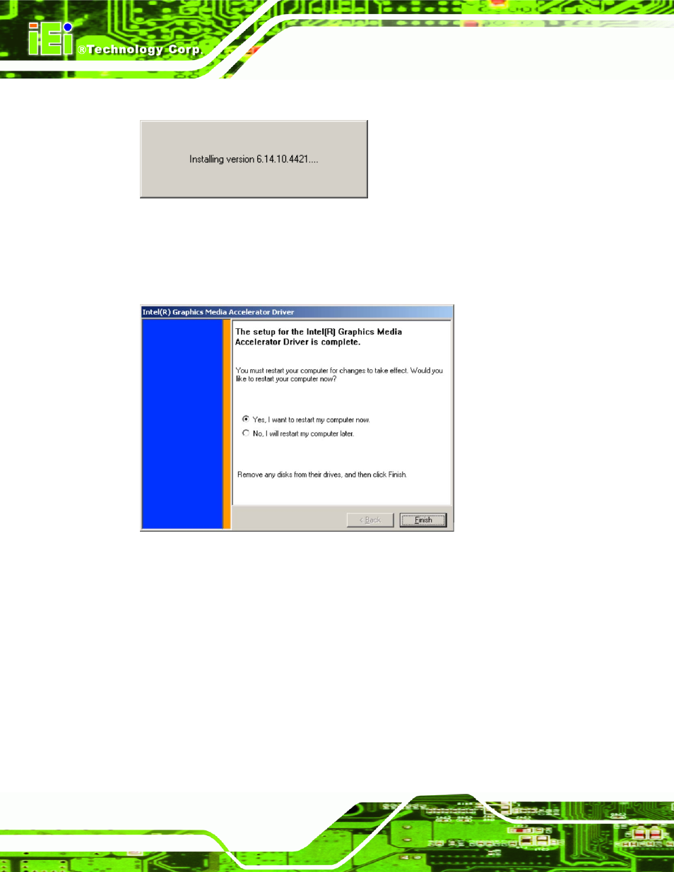 5 intel® 82562et 10/100m lan connect device driver, Ntel, 82562et | 10/100m, Onnect, Evice, River | IEI Integration IEM-9452 User Manual | Page 126 / 172