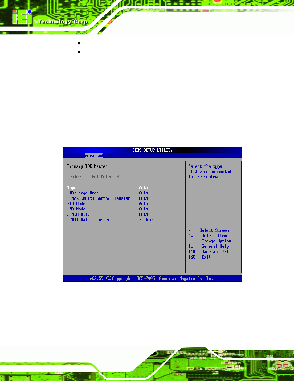 1 ide master, ide slave | IEI Integration IEM-9452 User Manual | Page 76 / 172