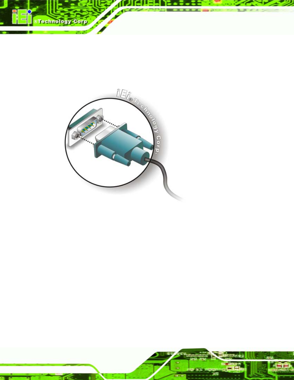 4 usb connection (dual connector), Figure 5-14: serial device connector | IEI Integration eKINO-945GSE v1.01 User Manual | Page 102 / 215