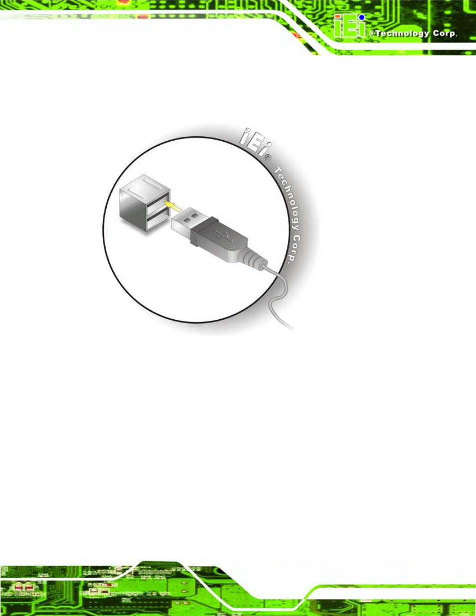 5 vga monitor connection, Figure 5-15: usb connector | IEI Integration eKINO-945GSE v1.01 User Manual | Page 103 / 215