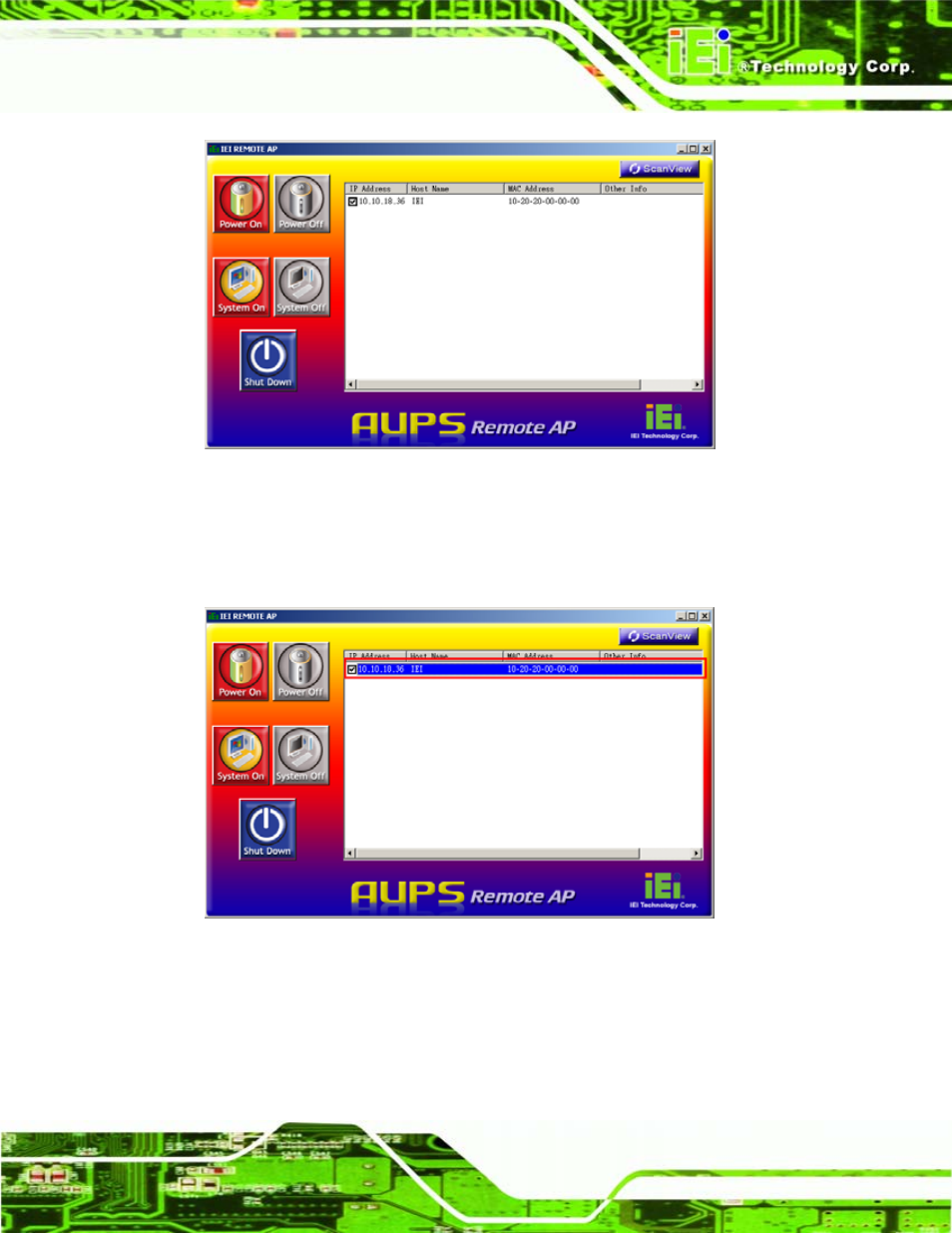 Figure 8-16: iei remote ap, Figure 8-17: iei remote ap – ip address | IEI Integration eKINO-945GSE v1.01 User Manual | Page 183 / 215