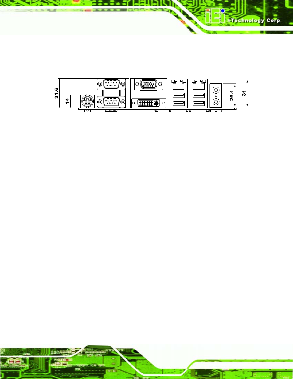 2 external interface panel dimensions | IEI Integration eKINO-945GSE v1.01 User Manual | Page 25 / 215