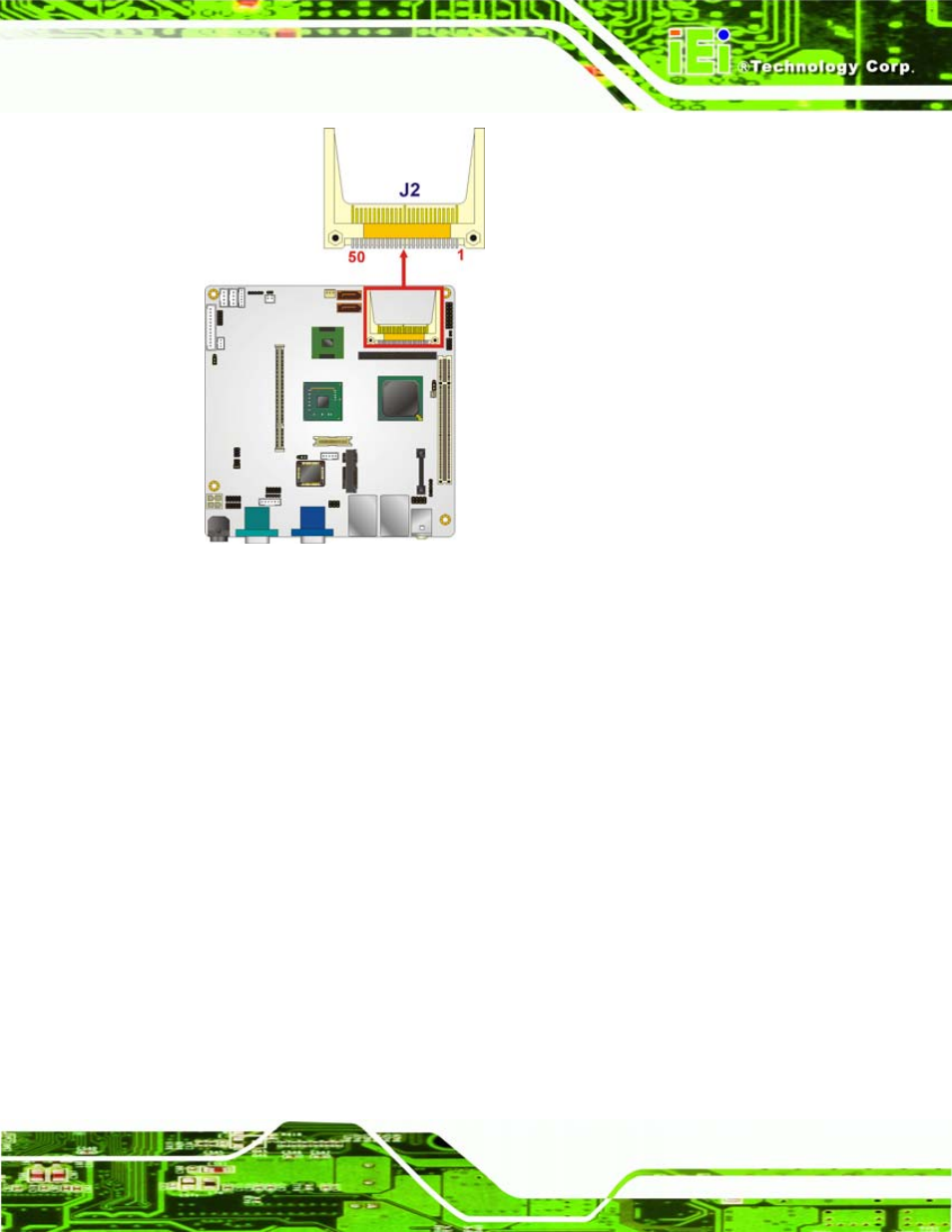 3 digital i/o connector, Figure 4-3: cf card socket location | IEI Integration eKINO-945GSE v1.01 User Manual | Page 51 / 215