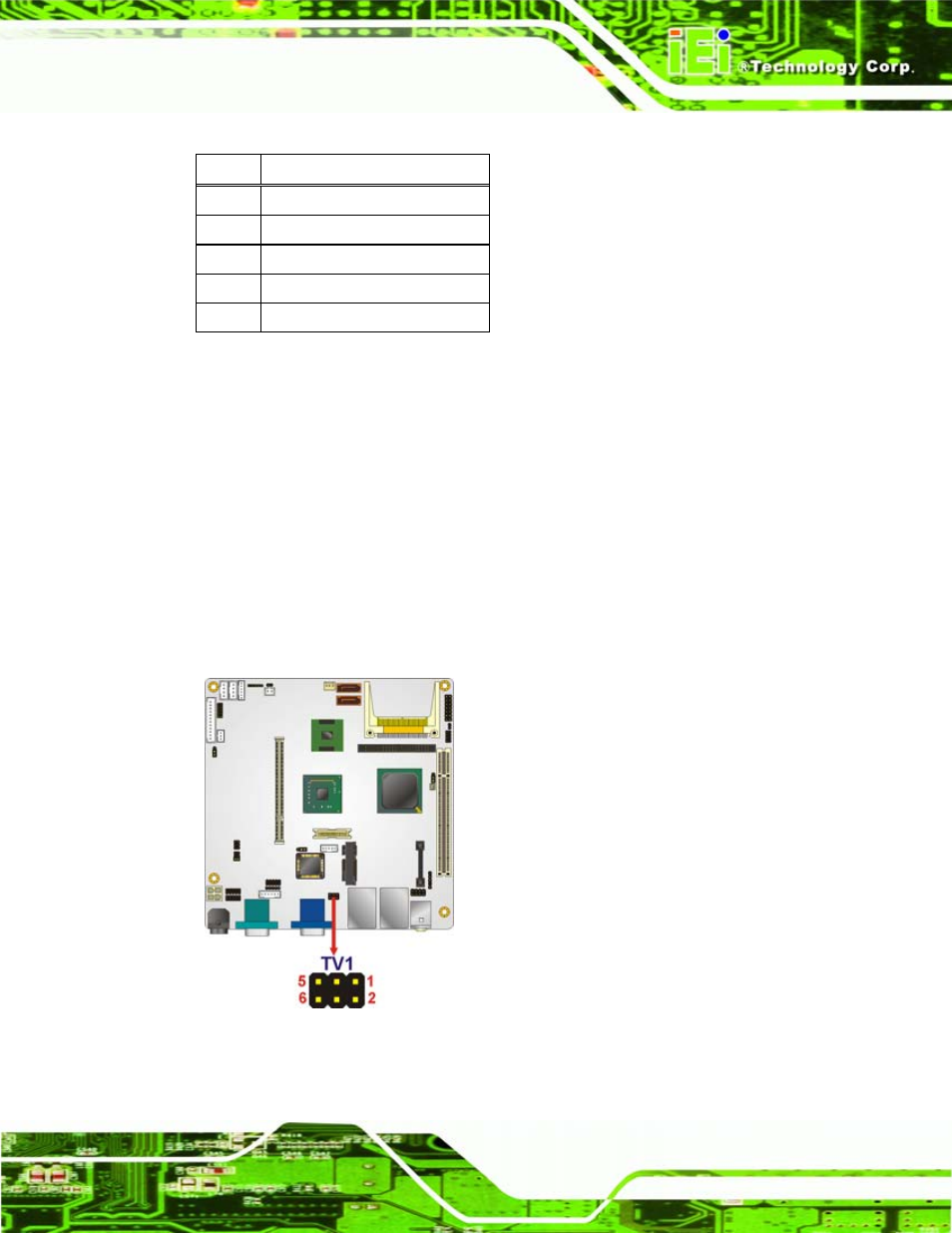 21 tv out connector, Figure 4-22: tv connector pinout locations, Table 4-17: spdif connector pinouts | IEI Integration eKINO-945GSE v1.01 User Manual | Page 69 / 215
