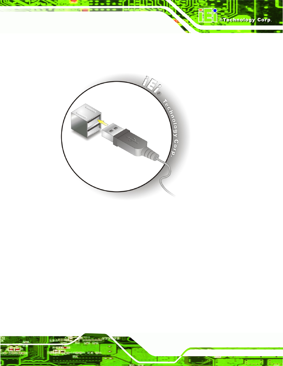 5 vga monitor connection, Figure 5-15: usb connector | IEI Integration eKINO-945GSE v1.12 User Manual | Page 103 / 215