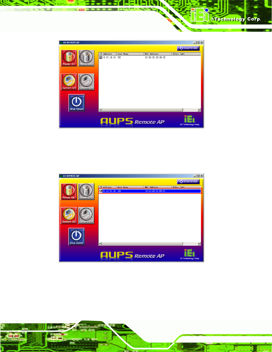 Figure 8-16: iei remote ap, Figure 8-17: iei remote ap – ip address | IEI Integration eKINO-945GSE v1.12 User Manual | Page 183 / 215