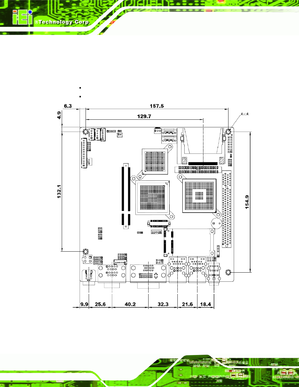1 dimensions, 1 board dimensions, Imensions | Figure 2-1: ekino-945gse dimensions (mm) | IEI Integration eKINO-945GSE v1.12 User Manual | Page 24 / 215