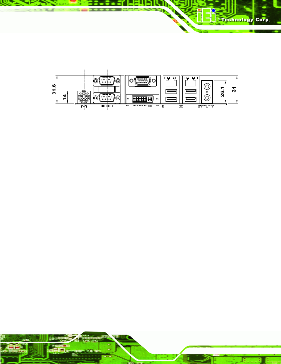 2 external interface panel dimensions | IEI Integration eKINO-945GSE v1.12 User Manual | Page 25 / 215