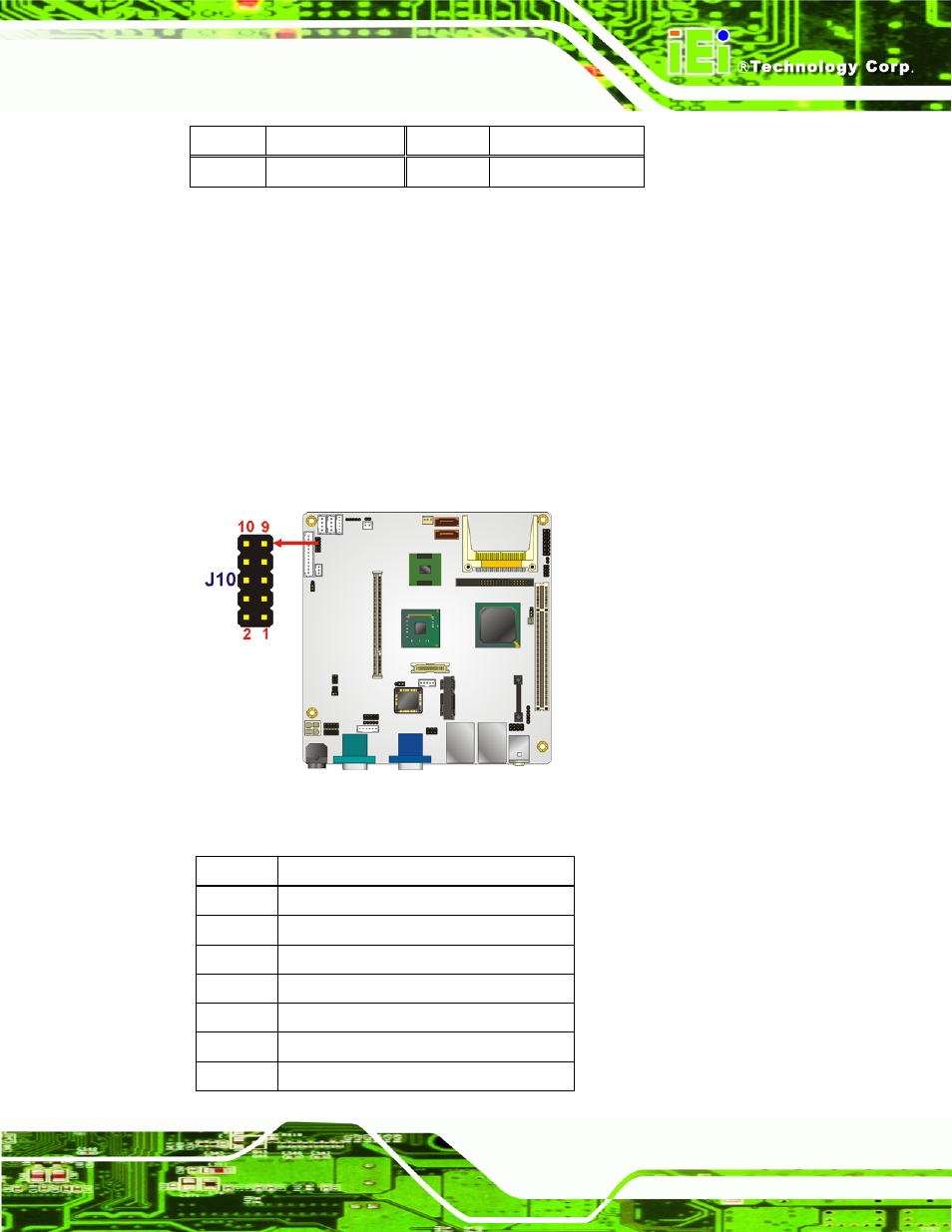 12 mcu lan connector, Figure 4-13: mcu lan connector location, Table 4-11: lvds lcd port connector pinouts | IEI Integration eKINO-945GSE v1.12 User Manual | Page 61 / 215
