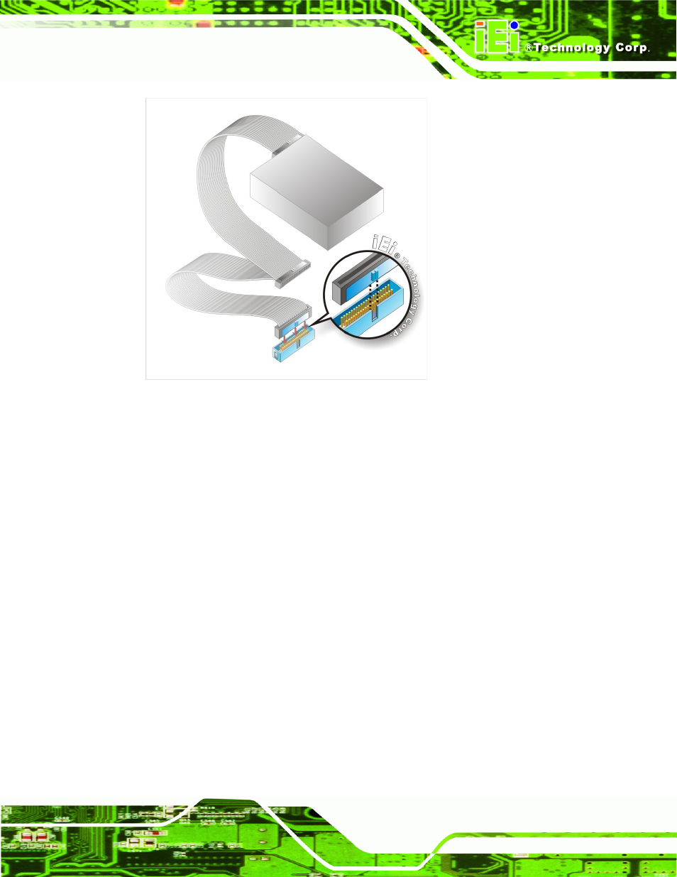 2 sata drive connection, Figure 5-5: ide cable connection | IEI Integration eKINO-945GSE v1.12 User Manual | Page 93 / 215