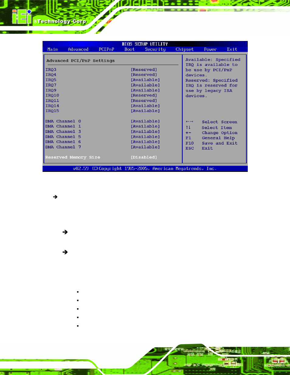 Bios menu 12: pci/pnp configuration | IEI Integration KINO-945GSE v1.10 User Manual | Page 138 / 190