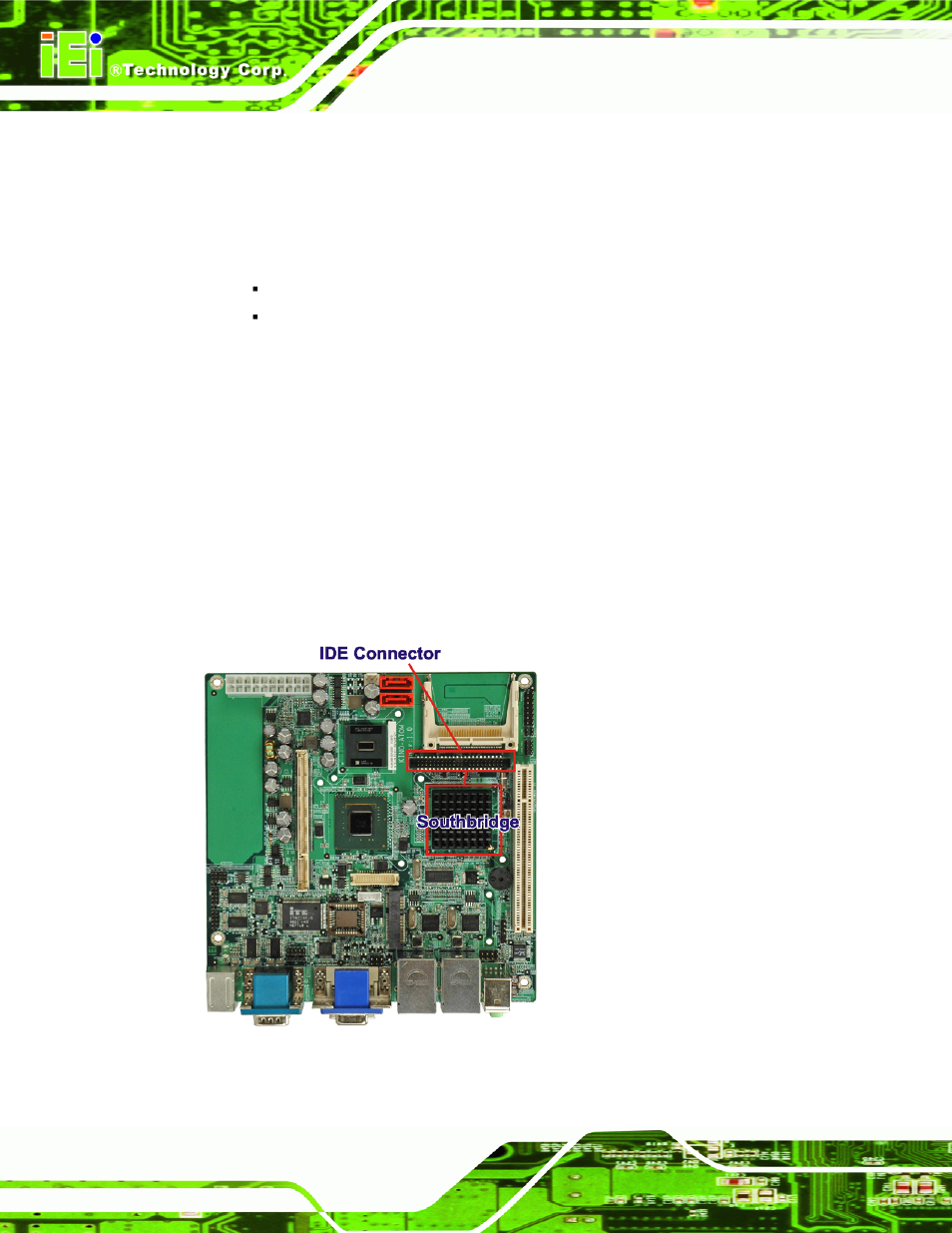 1 audio codec ’97 controller, 2 ide interface, Ide connector | 1 ide connector, Figure 2-10: ide connector | IEI Integration KINO-945GSE v1.10 User Manual | Page 34 / 190