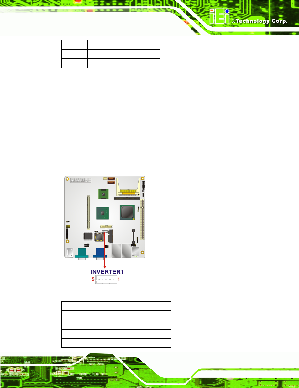 9 lcd backlight inverter connector, Table 4-10: infrared connector pinouts | IEI Integration KINO-945GSE v1.10 User Manual | Page 65 / 190