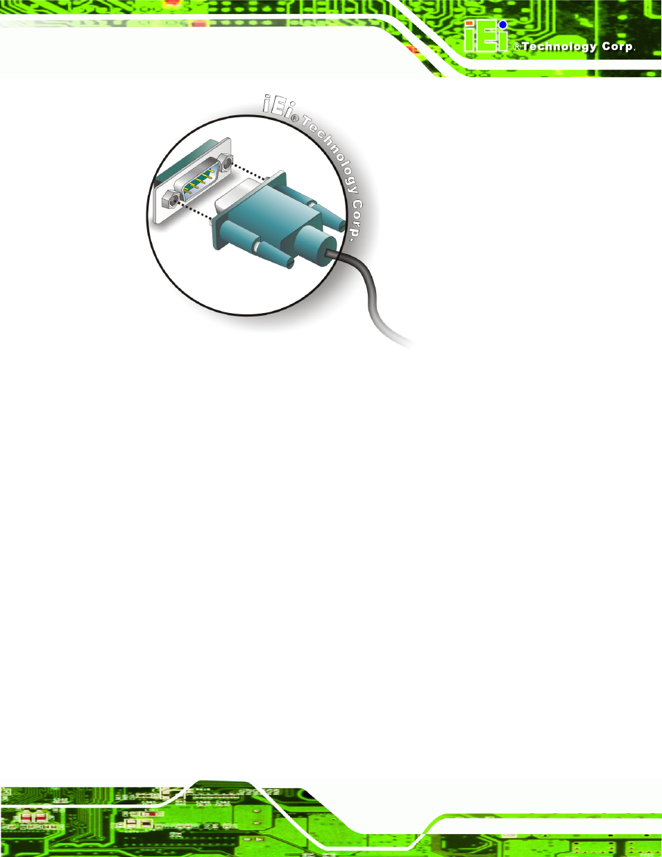 4 usb connection (dual connector), Figure 5-16: serial device connector | IEI Integration KINO-945GSE v1.07 User Manual | Page 103 / 189