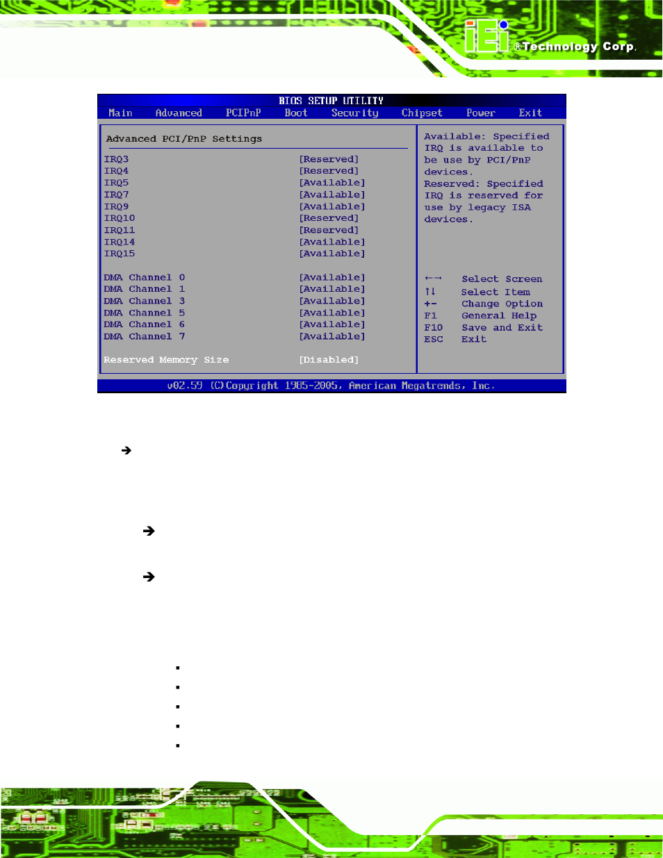 Bios menu 12: pci/pnp configuration | IEI Integration KINO-945GSE v1.07 User Manual | Page 137 / 189