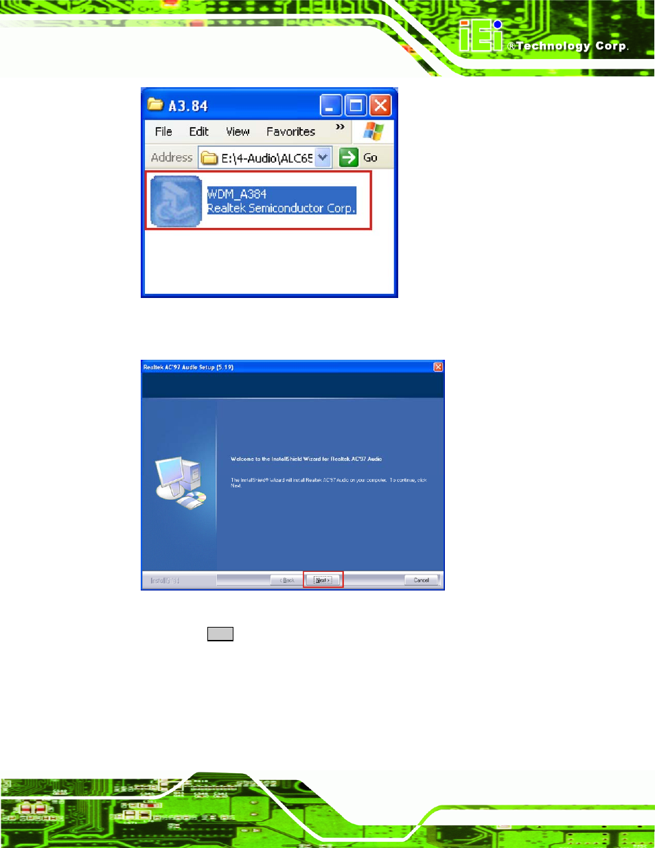 Figure 7-20: audio driver options | IEI Integration KINO-945GSE v1.07 User Manual | Page 165 / 189
