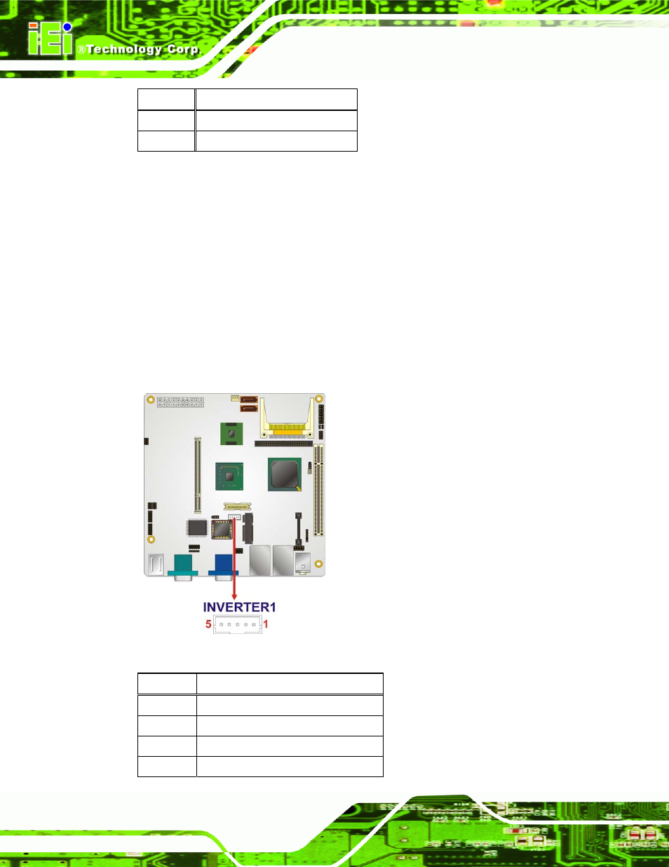 9 lcd backlight inverter connector, Table 4-10: infrared connector pinouts | IEI Integration KINO-945GSE v1.07 User Manual | Page 64 / 189