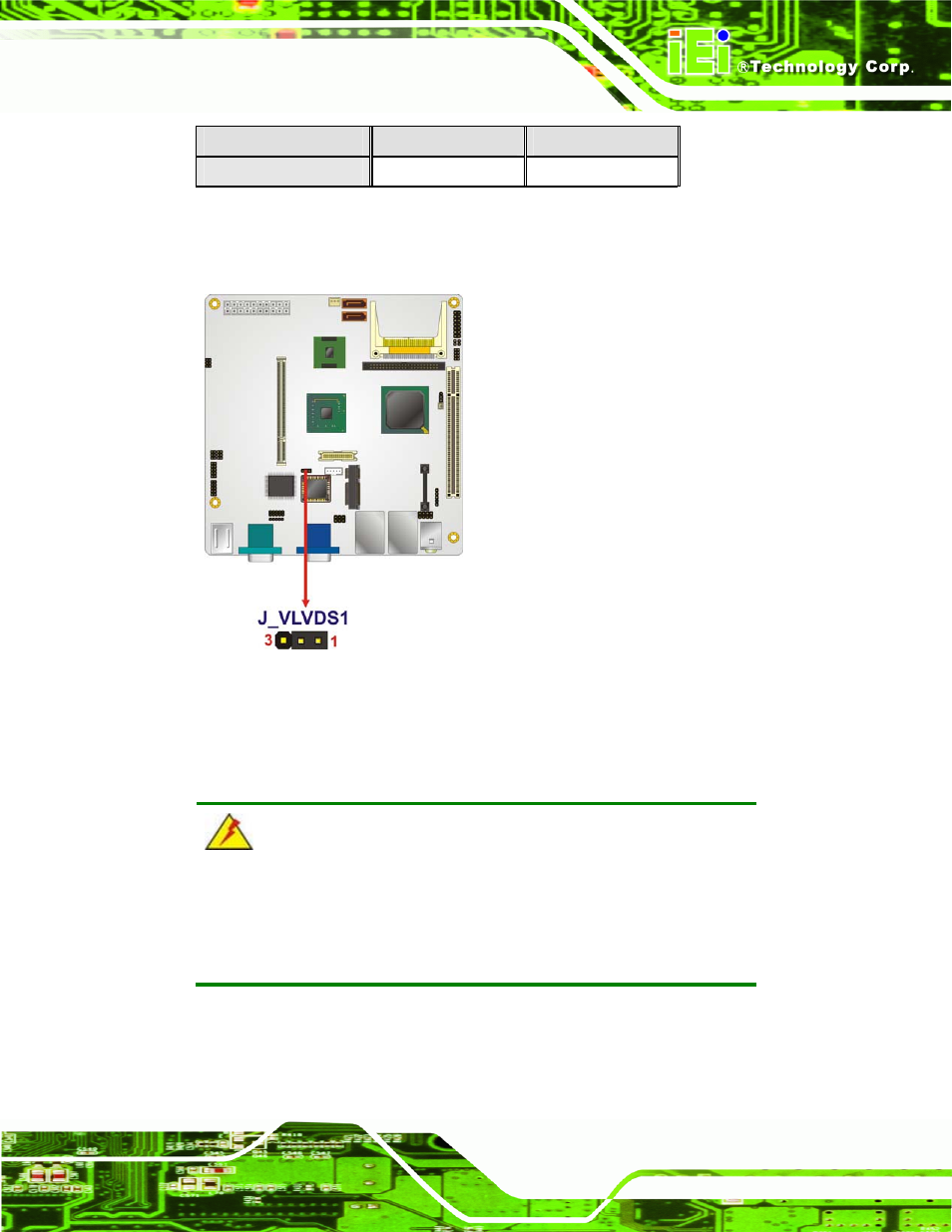 7 chassis installation, 1 airflow, Hassis | Nstallation, Table 5-7: lvds voltage selection jumper settings | IEI Integration KINO-945GSE v1.07 User Manual | Page 93 / 189