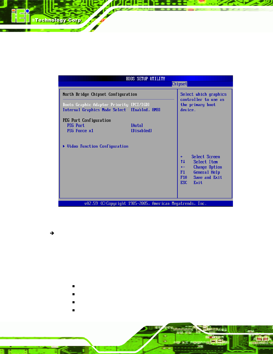 1 northbridge configuration, Menu 21:northbridge chipset configuration | IEI Integration KINO-9453 v1.00 User Manual | Page 150 / 229
