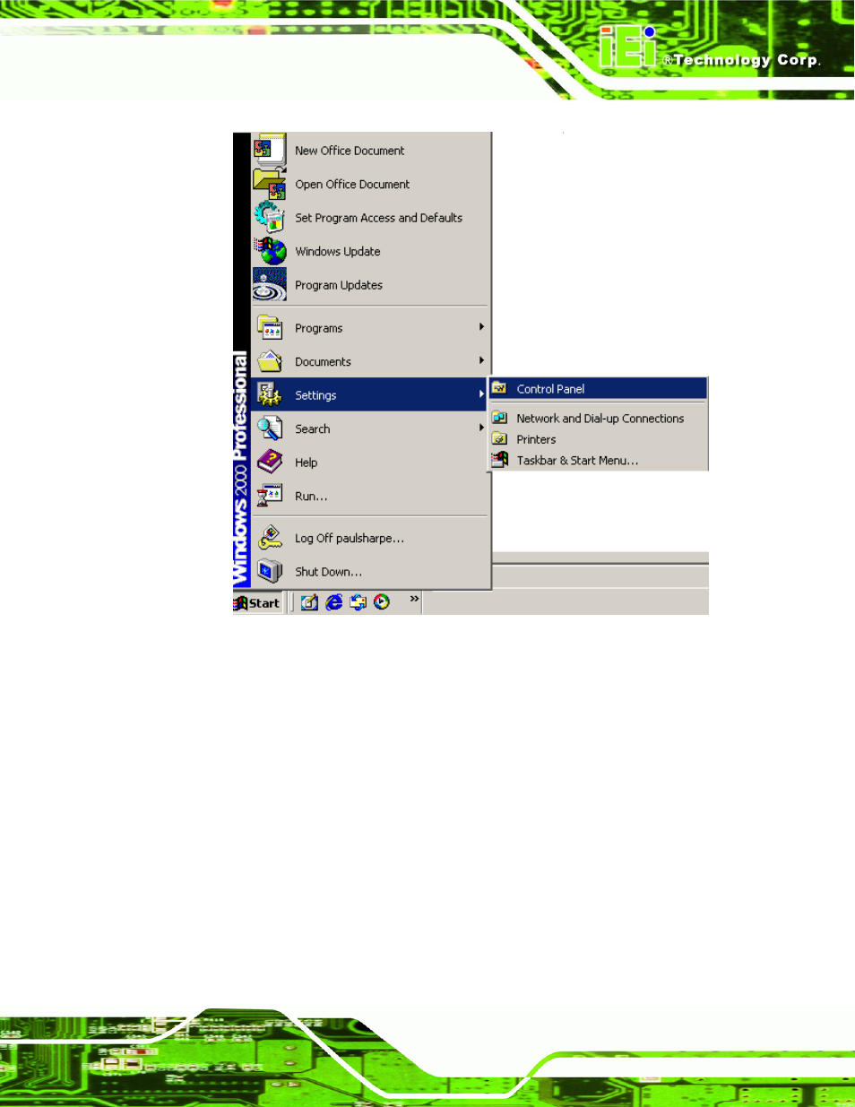 Figure 7-15: access windows control panel | IEI Integration KINO-9453 v1.00 User Manual | Page 173 / 229