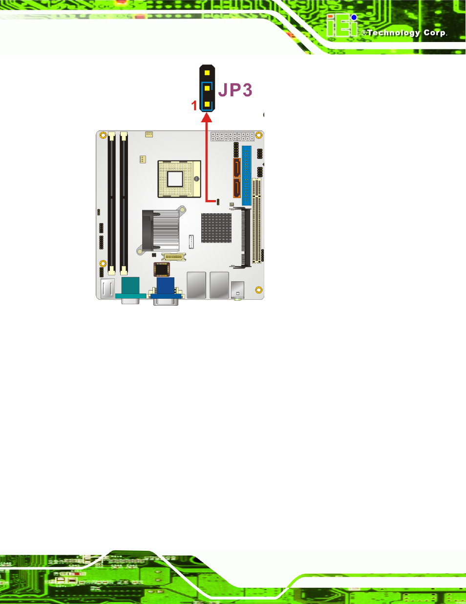 2 com 3 function select jumper, Figure 5-8: clear cmos jumper, See figure 5-8 | Own in figure 5-8 | IEI Integration KINO-9453 v1.00 User Manual | Page 85 / 229