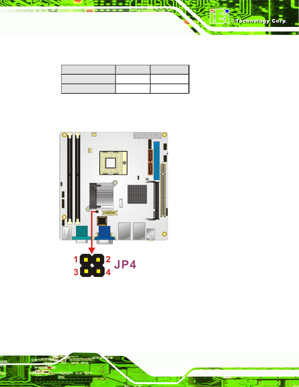 Table 5-4: lvds voltage selection jumper settings, Kino-9453 mini-itx motherboard, Page 69 | IEI Integration KINO-9453 v1.00 User Manual | Page 87 / 229