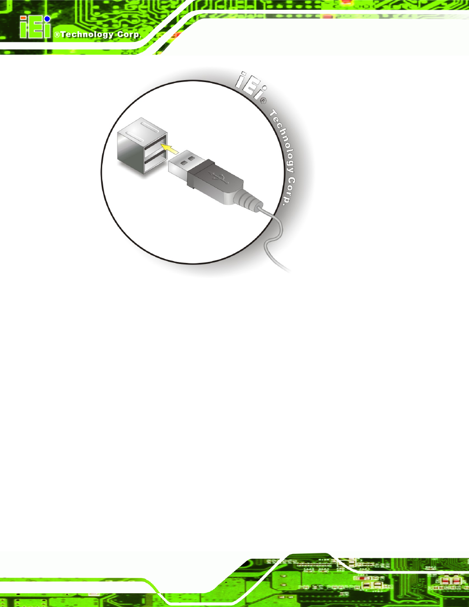 4 vga monitor connection, Figure 5-17: usb connector | IEI Integration KINO-9453 v1.00 User Manual | Page 96 / 229