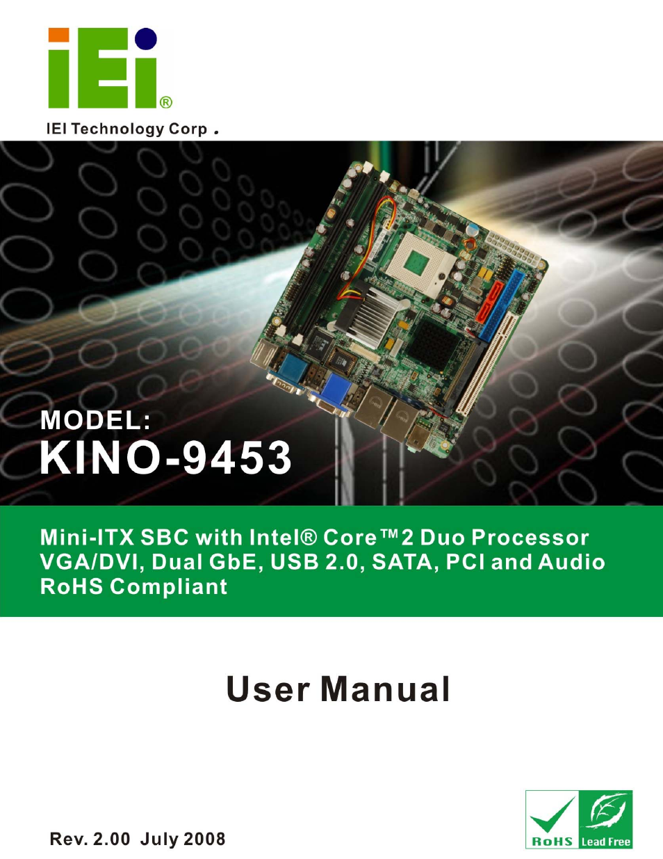 IEI Integration KINO-9453 v2.00 User Manual | 229 pages