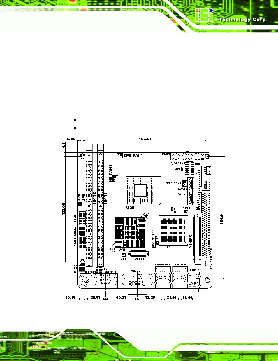 1 overview, 2 dimensions, 1 board dimensions | Verview, Imensions, Figure 2-1: kino-9453 dimensions (mm) | IEI Integration KINO-9453 v2.00 User Manual | Page 27 / 229