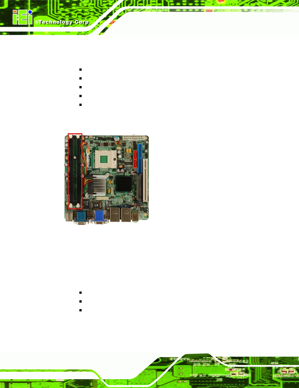 3 intel® 945gme integrated graphics, 3 intel, 945gme integrated graphics | Figure 2-4: 240-pin dimm sockets | IEI Integration KINO-9453 v2.00 User Manual | Page 32 / 229