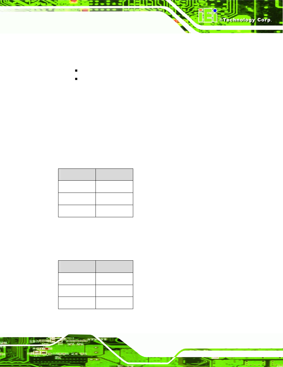2 operating temperature and temperature control, 3 power consumption, Table 2-4: power consumption | Table 2-5: power consumption | IEI Integration KINO-9453 v2.00 User Manual | Page 41 / 229
