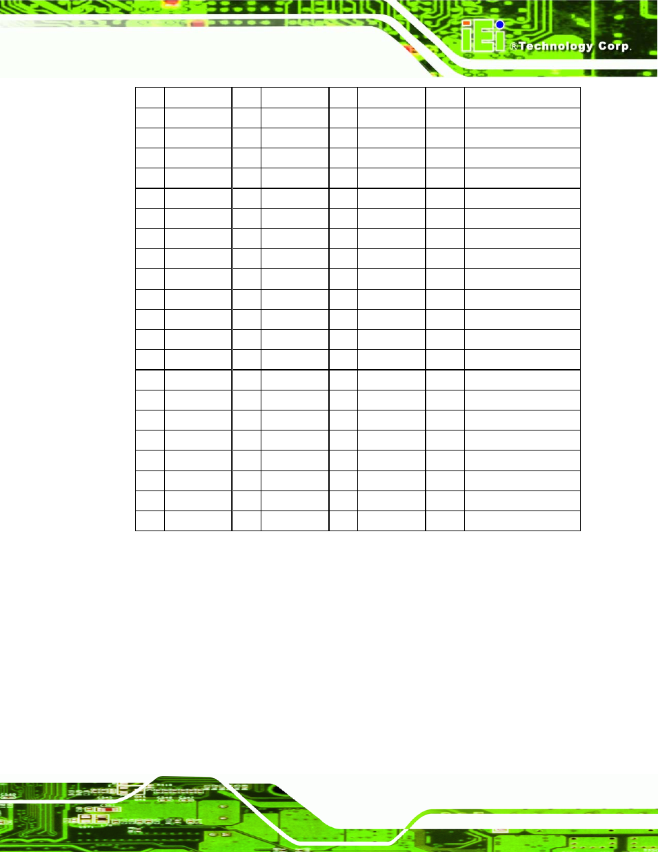 8 power connector, Table 4-9: mini pci slot pinouts | IEI Integration KINO-9453 v2.00 User Manual | Page 59 / 229