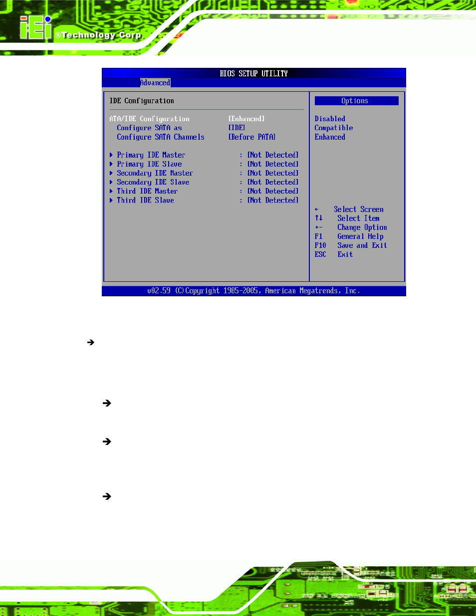 Menu 4: ide, Configuration | IEI Integration KINO-9453 v2.10 User Manual | Page 109 / 193