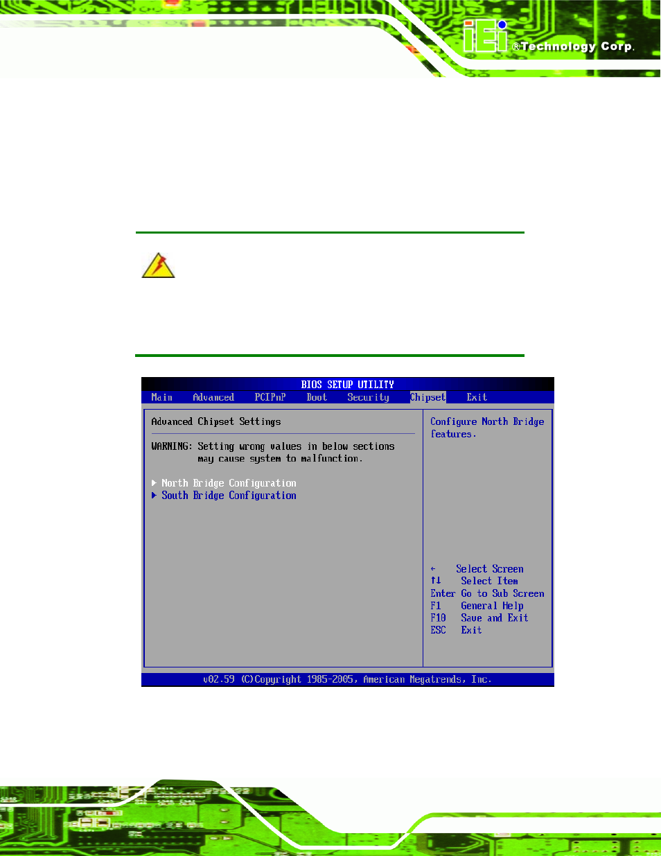 7 chipset, Hipset, Menu 20: chipset | IEI Integration KINO-9453 v2.10 User Manual | Page 150 / 193