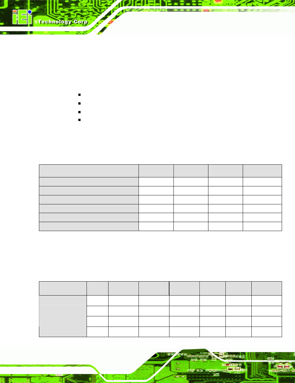 4 compatible processors, 1 compatible processor overview, 2 supported processors | Ompatible, Rocessors, Table 2-1: processor features | IEI Integration KINO-9453 v2.10 User Manual | Page 29 / 193