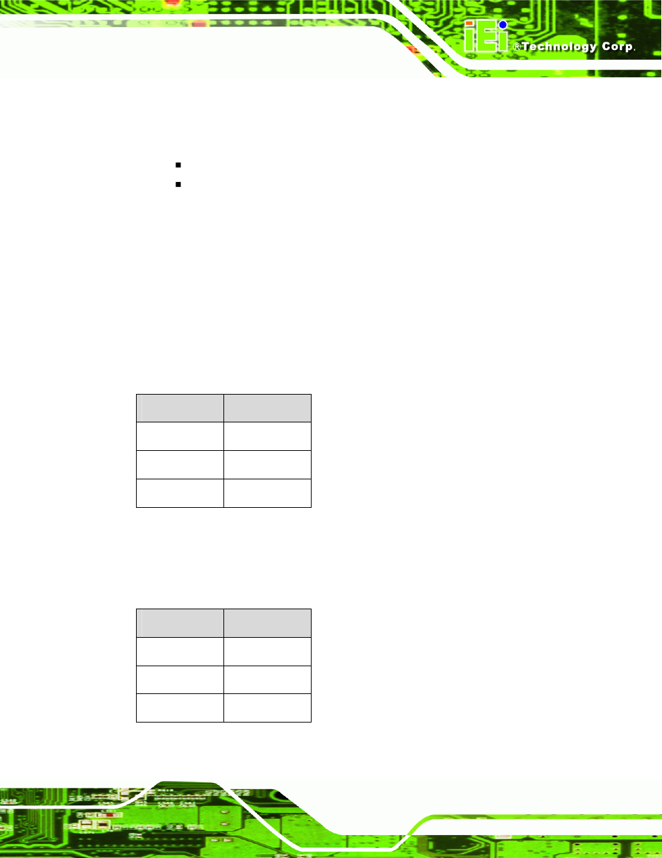 2 operating temperature and temperature control, 3 power consumption, Table 2-4: power consumption | Table 2-5: power consumption | IEI Integration KINO-9453 v2.10 User Manual | Page 40 / 193