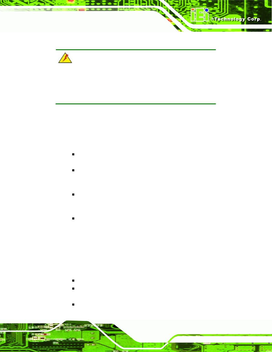 1 anti-static precautions, 2 unpacking, 1 unpacking precautions | Static, Recautions, Npacking | IEI Integration KINO-9453 v2.10 User Manual | Page 42 / 193