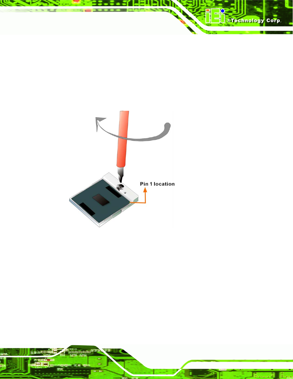 Figure 5-2: lock the cpu socket retention screw | IEI Integration KINO-9453 v2.10 User Manual | Page 76 / 193