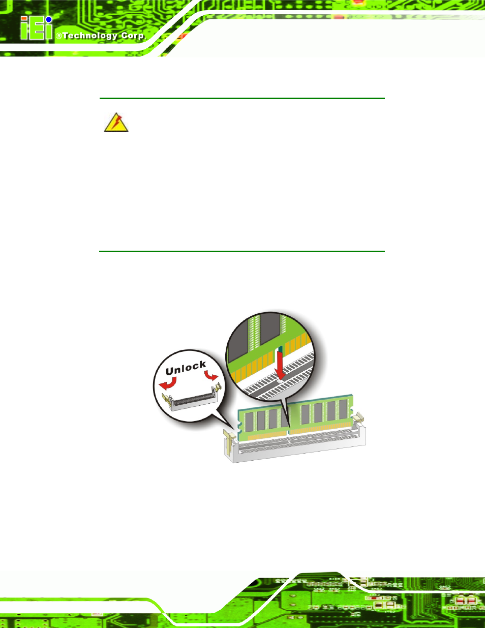 3 dimm installation, Figure 5-6: installing a dimm | IEI Integration KINO-9453 v2.10 User Manual | Page 79 / 193