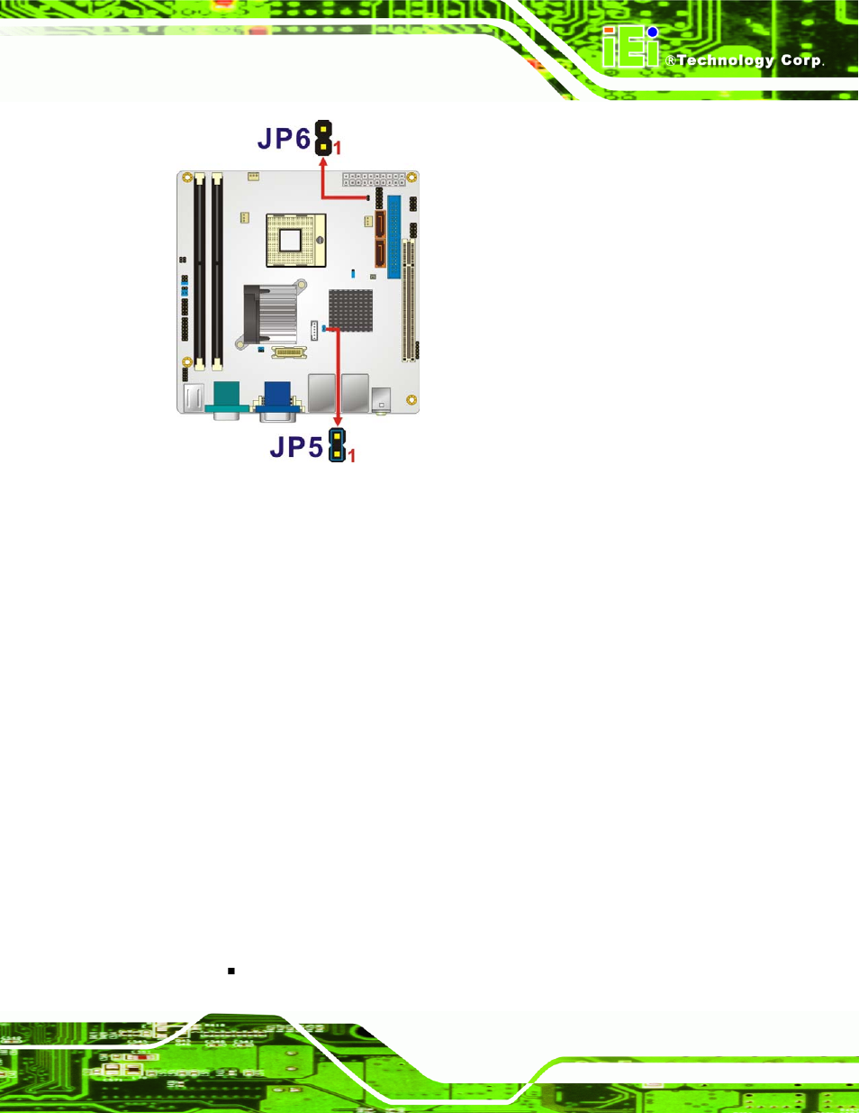 2 clear cmos jumper, Figure 5-8: at/atx power select jumper location, See figure 5-8 | Own in figure 5-8 | IEI Integration KINO-9453 v2.10 User Manual | Page 82 / 193