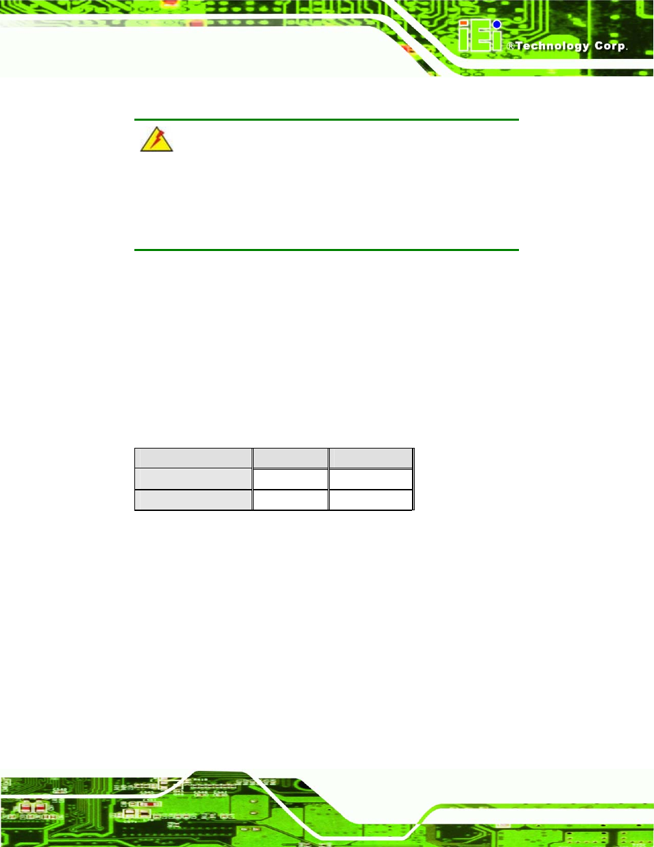 4 lvds voltage selection, Table 5-6: lvds voltage selection jumper settings | IEI Integration KINO-9652 v1.00 User Manual | Page 107 / 269