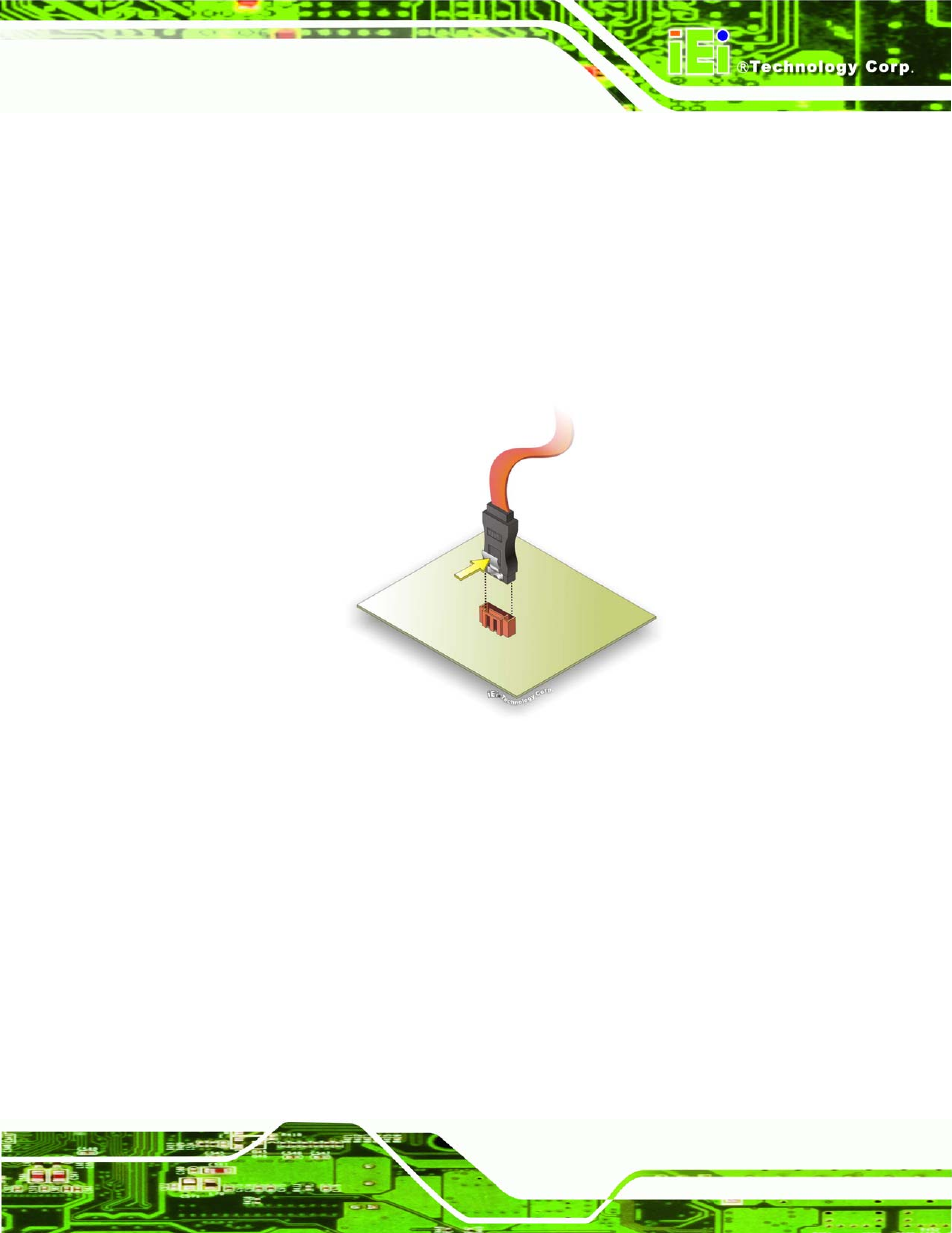 Figure 5-15: sata drive cable connection | IEI Integration KINO-9652 v1.00 User Manual | Page 113 / 269
