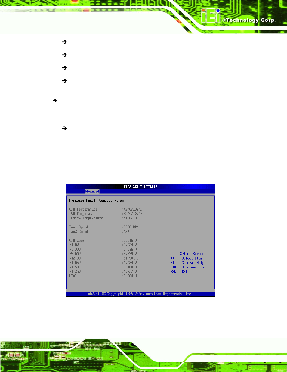 4 hardware health configuration, Ction 6.3.4 ) | IEI Integration KINO-9652 v1.00 User Manual | Page 137 / 269