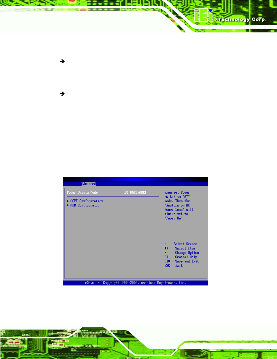10 power configuration | IEI Integration KINO-9652 v1.00 User Manual | Page 149 / 269