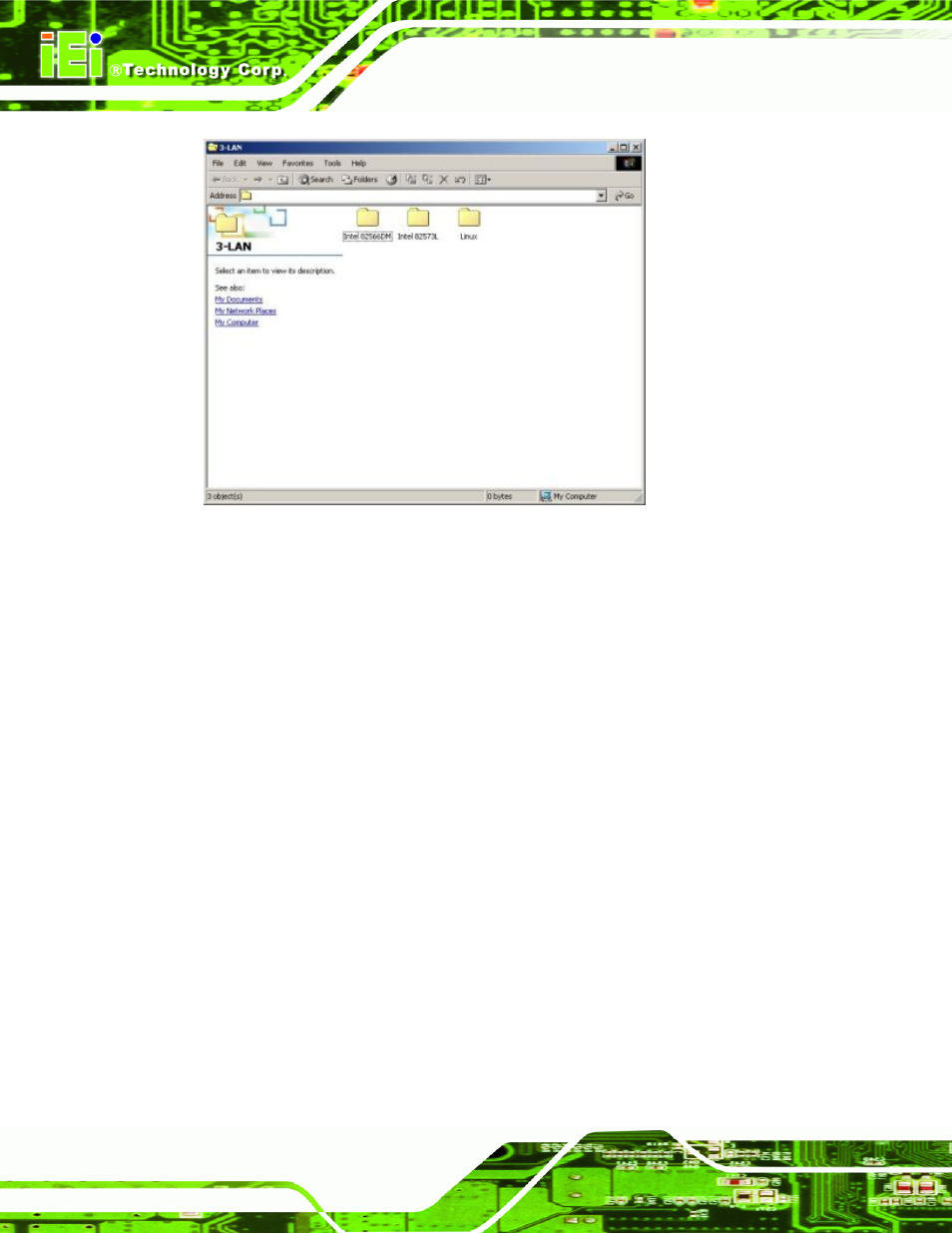 Figure 7-19: intel® 82566 driver directory icon | IEI Integration KINO-9652 v1.00 User Manual | Page 184 / 269