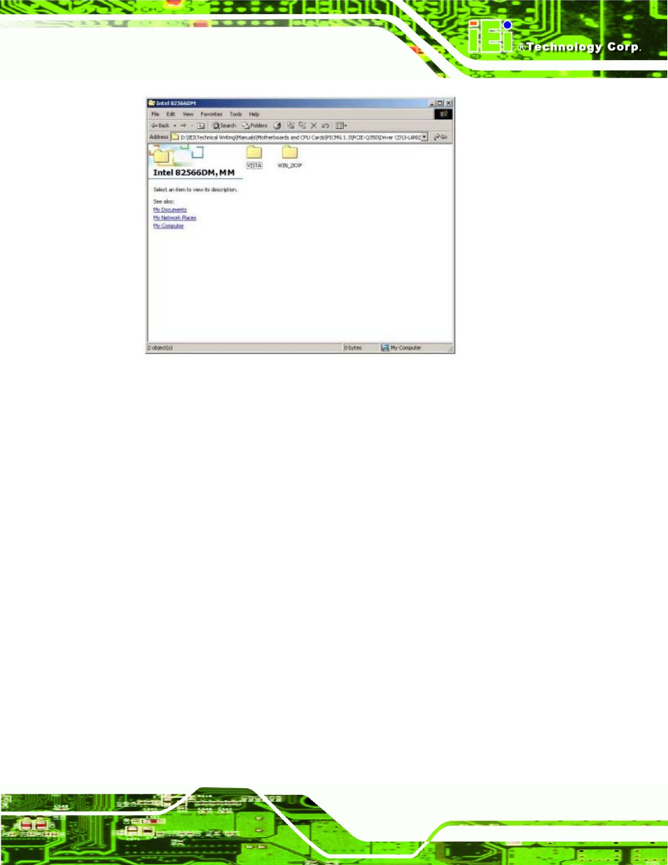 Figure 7-20: intel® 82566 operating system | IEI Integration KINO-9652 v1.00 User Manual | Page 185 / 269