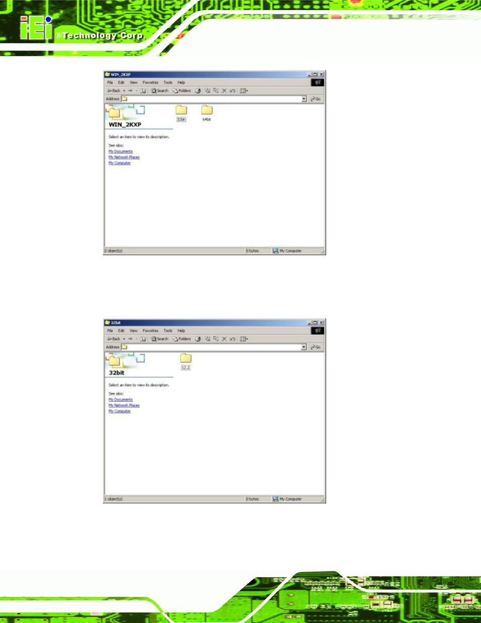 Figure 7-21: select operating system type, Figure 7-22: driver directory | IEI Integration KINO-9652 v1.00 User Manual | Page 186 / 269